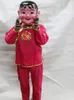 China Spring Festival Parade Plastic Big Head Doll + Clothing Mask Head Cover Yangko Dance Props Outfit Folk Celebration Costume