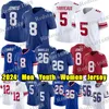 #8 Daniel Jones Football Jersey #5 Kayvon Thibodeaux Darren Waller Dexter Lawrence Xavier McKinney Wan'Dale Robinson Williams Eli Manning Saquon Barkley Jersys