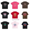 Maglietta da uomo Pink Young Thug Sp5der 555555 Mans Women Stampa schiumosa di qualità Spider Web Pattern 555 Fashion Top Tees PLHP PLHP