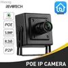 Câmeras de vídeo de ação esportiva Star Light H.265 HD Câmera IP 5MP Mini Full Color Night Security Metal Câmera interna P2P IP CCTV Câmera preta YQ240119