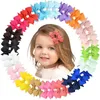 Accessoires de cheveux 80pcs Clips d'arc pour les filles mignonnes épingles à cheveux infantiles en bas âge enfants clip mini barrettes chapeaux