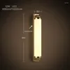 Lampada da parete Moderna Breve Europeo Personalmente Corridoio Scala El Specchio Apparecchio di illuminazione Ferro Acrilico Led Sconce