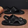 Sandálias Cyytl Mens Sapatos de Verão Masculino Chinelos Praia Ao Ar Livre Caminhadas Moda Pescador Não-Slip Respirável Designer de Luxo