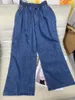 Women's Pants Pleated Loose Jeans Fabric Comfortable Version Type Casual Fashion 2024 Fall 0320