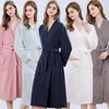 Women's Sleepwear Autumn Summer Pajamas Yukata Ladies Towel Bathrobes Large Size Long Spa Sweat Spring Bath Clothes Cross-border Exclusive