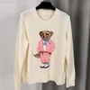 Sweats à capuche pour femmes Aurens Bear Sweatshirts Femmes Chandails Dessin Animé Rl Bear Femmes Vêtements D'hiver Mode À Manches Longues Tricoté Pull Coton Laine Coton Doux 0D63