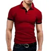 Polos pour hommes 2024 été décontracté à manches courtes Polo costume respirant chemise coton luxe hommes hauts col chemises d'affaires