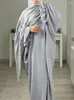 Ethnic Clothing Eid Scarf & Muslim Dress For Women 2 Piece Prayer Long Dresses Morocco Ramadan Jilbab Abayas Kaftan Dubai Arab Robe