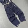 Herrbyxor y2k jeans streetwear harajuku hip hop gothic överdimensionerad baggy retro svarta mens kvinnor nya midja bred ben truseryolq