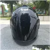 Caschi da moto Casco mezzo nero Sport all'aria aperta Uomini e donne Racing Open Face Dot Appd Drop Delivery Automobili Motociclette Accesso Dhxqn