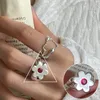 Bague ouverte 3D, anneaux d'amour personnalisés, gouttelettes d'eau brillantes, bague de mariage géométrique en Zircon, bijoux simples à la mode Instagram