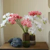 Dekorativa blommor Högkvalitativ 3D -fuktgivande 93 cm Artificial Orchid Flower Hand Feel Plants Decoration For Home Bedroom Party