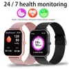 Akıllı Saatler 2023 Yeni Bluetooth Çağrı Akıllı İzle Kadın Erkekler Kalp Hızı Kan Oxygen Sesli Assistant 100+Spor Bayanlar Xiaomi için Akıllı Saat