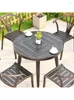 Lägmöbler utomhusbord och stol villa Courtyard balkong aluminiumlegering fritid vattentät solskyddsmedel