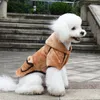 Cão vestuário código quebrado venda roupas hoodies macio velboa inverno roupas quentes para pequeno casaco casaco filhote de cachorro doublle bolso trajes