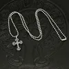 2024 Designer Brand Cross CH Necklace for Women Luxury Chromes Croquet Flame Mens Hip Hop Old Sweater Chain Heart Men Classic Jewelry Pendant Neckchain 01O0