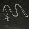 2024 Designer Brand Cross Ch Necklace For Women Luxury Chromes Croquet Flame Mens Hip Hop Old Sweater Chain Heart Men Classic Jewelry Pendant Neckchain 01o0