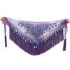 Belts Belly Dance Hip Scarf Waist Chain Woman Fringed Sequins Triangle Clothing Belt Girdle Latin