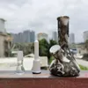 4,7-Zoll-Silikon-Shisha-Bong zum Rauchen von Wasserpfeifen-Bubbler-Bong mit 14-mm-Glasschale