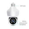 DP43 E27 ampoule double écran liaison caméra de Surveillance 3MP HD Vision nocturne détection de mouvement extérieur intérieur réseau moniteur de sécurité Cam