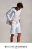 Designer Heren Hoodies Lente Kiton Witte Katoenen Rits Casual Kapmantel