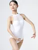 Stage Wear High Neckline Ballet Leotard Women Daily Practice Dance Clothes Girls Elegant Zipper Suit Yoga Jumpsuit