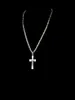 Katolska Crucifix Pedant Halsband Guld i rostfritt stål halsband Tjock långhalsfria unika manliga män modesmycken Bibelkedja Y7983331