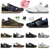 Designer Valenti Sneakers Vintage Top Quality Camo Luxury Outdoor Scarpe Donna Uomo Sneakers Camouflage Verde Marrone Nero Bianco Tessuto in pelle a rete Mocassino Taglia 38-45