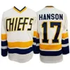 Herren #16 Jack Charlestown Chiefs 17 Steve 18 Jeff Hanson Brother Slap Shot Movie Hockey Jersey Ed 3067