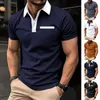 Men's T Shirts Lapel Button Shirt Breathable Summer With Zipper Patch Pocket Slim Fit Casual Top For Daily Wear