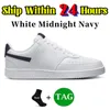 Designerschoenen dames Court vision sneakers 1 laag Triple White Black Game Royal Navy Sail Green Midnight Navy Cargo Khaki Pro one heren dames sport Casual sneakers