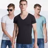 Erkek Tişörtleri Moda İlkbahar Yaz Erkekler M-5XL T-Shirt Kısa kollu V-Neck Plus Boyut Gömlek Açık Hava Spor Gündelik Tops Tees Party Hediye