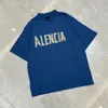 Marca de luxo fardo retro angustiado oversized nc impressão camisetas ia unissex solto encaixe camisetas