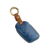 Etui clés de voiture intelligents, pour MG4 MG5 MG6 MG ZS EV HS EHS ZX GT Roewe RX3 RX8 ERX5 RX5 I6 I5, porte-clés en cuir véritable