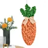 Dekorative Blumen Ostern Karottenkranz Stoff Karotten Ornamente für Frühlingspartydekorationen DIY Kinder Bastelbedarf