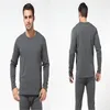 Sous-vêtement thermique homme arrivée hommes velours avec ensemble épaissi caleçons longs Super grande taille XL2XL3XL4XL5XL 6XL7XL TF8B001