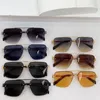 Neues Modedesign, polarisierte Sonnenbrille 164VS, exquisite quadratische Metallrahmen-Schnittlinse, einfacher und beliebter Stil, vielseitige UV400-Schutzbrille für den Außenbereich