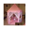 Other Children Furniture Portable Folding Princess Castle Tent House Drop Delivery Home Garden Dhlnj