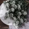 Fleurs décoratives 6 têtes branche unique artificielle Rose Simulation faux Bouquet de fleurs maison décoration de fête de mariage accessoires de photographie