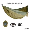 Hammocks Portable Nylon Parachute Fabric Single And Double Size Outdoor Cam Hiking Garden Hammock 230923 Drop Delivery Home Furniture Dhm0T