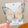 Acessórios de cabelo lindas asas móveis pérola grande borboleta clipe para meninas doce decorar hairpin crianças adorável