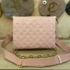 Designer crossbody väskor kedja axel kvinnor handväska coussin påse m57790 breda remmar prägling modebokstäver borttagbara remmar handväska