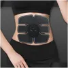 Gezondheid Gadgets Elektrische Buikspierstimator Sporter Trainer Smart Fitness Gym Stickers Pad Body Training Masr Riem Voor Uni Dro Dhme4