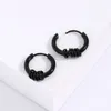 Boucles d'oreilles pendantes en acier titane poli noir, personnalisées pour hommes et femmes, Hip Hop Rock Punk Rap, bijoux de fête, cadeau d'anniversaire