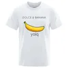 T-shirty T-shirts dla mężczyzn Banana Kreskówka grafika nadruku moda krótka okrągła szyja