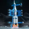 Noel Oyuncak Malzemeleri Havacılık Spaceport Model Uzay Mekiği Roket Lansman Merkezi İnşaat Bina Taşları Uzay Gemisi Çocuk Tuğlaları Yaratıcı ToysVaiduryb