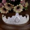 Collane Sunspicems Colore oro Marocco Corona Sposa Diademi per donne Articoli per capelli Gioielli da sposa Corona di fiori di cristallo Gioielli per capelli Algeria