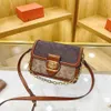 Dames 2023 High-end bedrukt klein vierkant veelzijdige crossbody unieke contrastkleur enkele schouderketting tas trendy fabriek online 70% uitverkoop