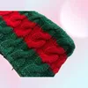 Designer Elastic Wool Headbands knitted Green with red color Hair Bands for Men and Women Italy Brands Winter Warm Headband He7054936