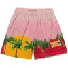 Herr shorts modedesigner shorts män och kvinnor mode kokosnöt träd mönster strand män sommar gata casual sport shorts